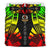 Vanuatu Duvet Cover Set - Polynesian Tattoo Reggae - Polynesian Pride