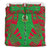 Vanuatu Duvet Cover Set - Polynesian Tattoo Flag Black - Polynesian Pride