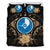 Yap Duvet Cover Set - Yap Flag & Reggae Hibiscus - Polynesian Pride