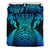 Maori Face Fern New Zealand Bedding Set Blue - Polynesian Pride