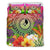 Yap Polynesian Bedding Set - Manta Ray Tropical Flowers - Polynesian Pride