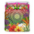 Cook Islands Polynesian Bedding Set - Manta Ray Tropical Flowers - Polynesian Pride