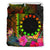 Cook Islands Polynesian Bedding Set - Hibiscus and Banana Leaves - Polynesian Pride