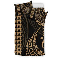 Hawaiian Map Polynesian Bedding Set Gold - Polynesian Pride