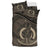 Vanuatu Duvet Cover Set - Vanuatu Coat Of Arms Brown - Polynesian Pride