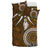 Cook Islands Custom Personalised Bedding Set - Polynesian Boar Tusk - Polynesian Pride