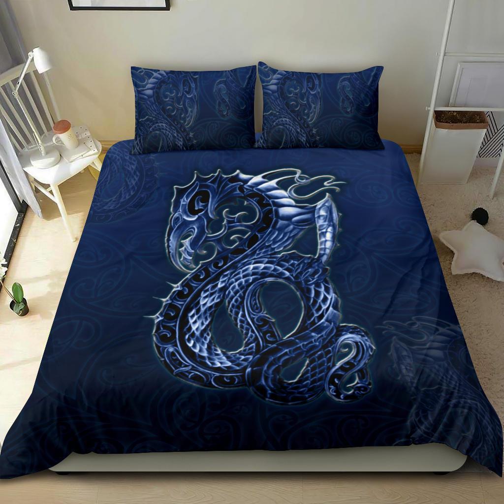 New Zealand Bedding Set, Maori Manaia Duvet Cover With Two Pillow Cases - Polynesian Pride