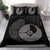 Yap Duvet Cover Set - Yap Flag Tattoo Black - Polynesian Pride