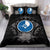Yap Duvet Cover Set - Yap Flag & Gray Hibiscus - Polynesian Pride