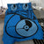 Yap Duvet Cover Set - Yap Flag Tattoo Blue - Polynesian Pride