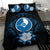 Yap Duvet Cover Set - Yap Flag & Dark Blue Hibiscus - Polynesian Pride