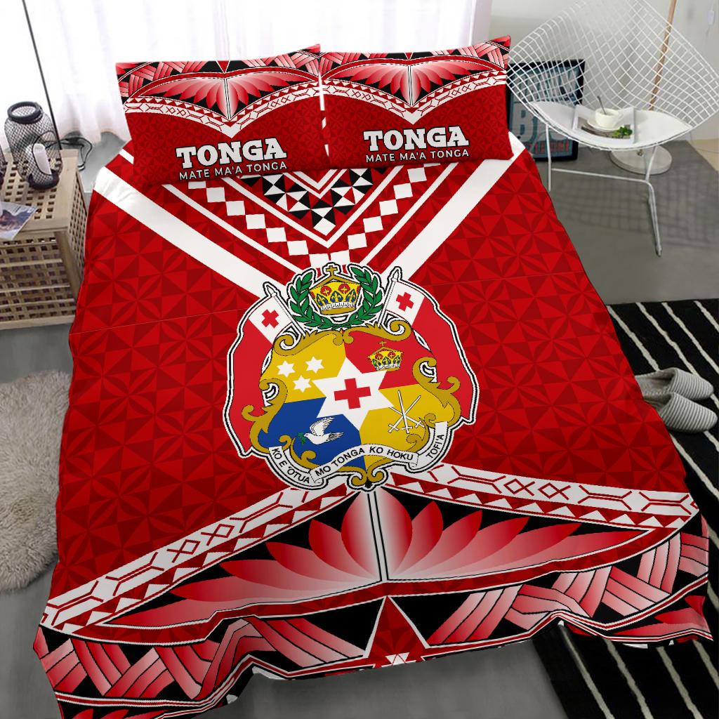 Polynesian Bedding Set - Mate Ma'a Tonga Pattern Duvet Cover Set - Polynesian Pride