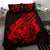 Polynesian Bedding Set - Yap Duvet Cover Set Father And Son Red Red - Polynesian Pride