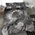 Cook Islands Bedding Set - Humpback Whale with Tropical Flowers (White) - Polynesian Pride