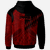 Papua New Guinea Hoodie Red Color Symmetry Style - Polynesian Pride