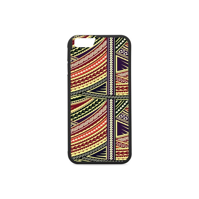 Polynesian 04 Rubber Phone Case One Size iPhone 6/6s Black - White - Polynesian Pride