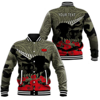 New Zealand ANZAC 2022 Baseball Jacket Maori Camouflage LT14 Unisex - Polynesian Pride