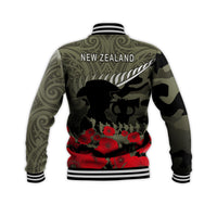New Zealand ANZAC 2022 Baseball Jacket Maori Camouflage LT14 - Polynesian Pride