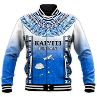 Personalised Fiji Baseball Jacket Kaiviti Fijian Special Tapa Pattern LT14 - Polynesian Pride
