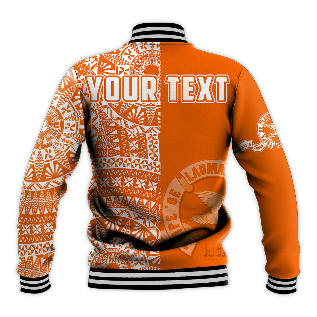 (Custom Personalised) Tailulu Tonga College Baseball Jacket Tongan Ngatu Pattern LT14 - Polynesian Pride