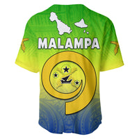 (Custom Personalised) Malampa Province Baseball Jersey Native Canoe Mix Vanuatu Pig Tusk Green Version LT14 - Polynesian Pride