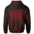 Papua New Guinea Zip Hoodie Papua New Guinea Seal Red Tribal Patterns - Polynesian Pride