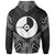 Yap State Hoodie Yap State Seal Black Tribal Patterns - Polynesian Pride
