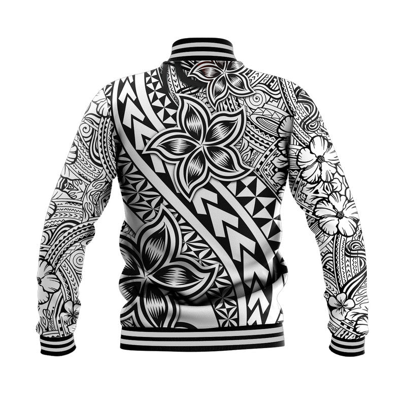Traditional Polynesian Tribal Tattoo Retro Baseball Jacket Black LT9 - Polynesian Pride