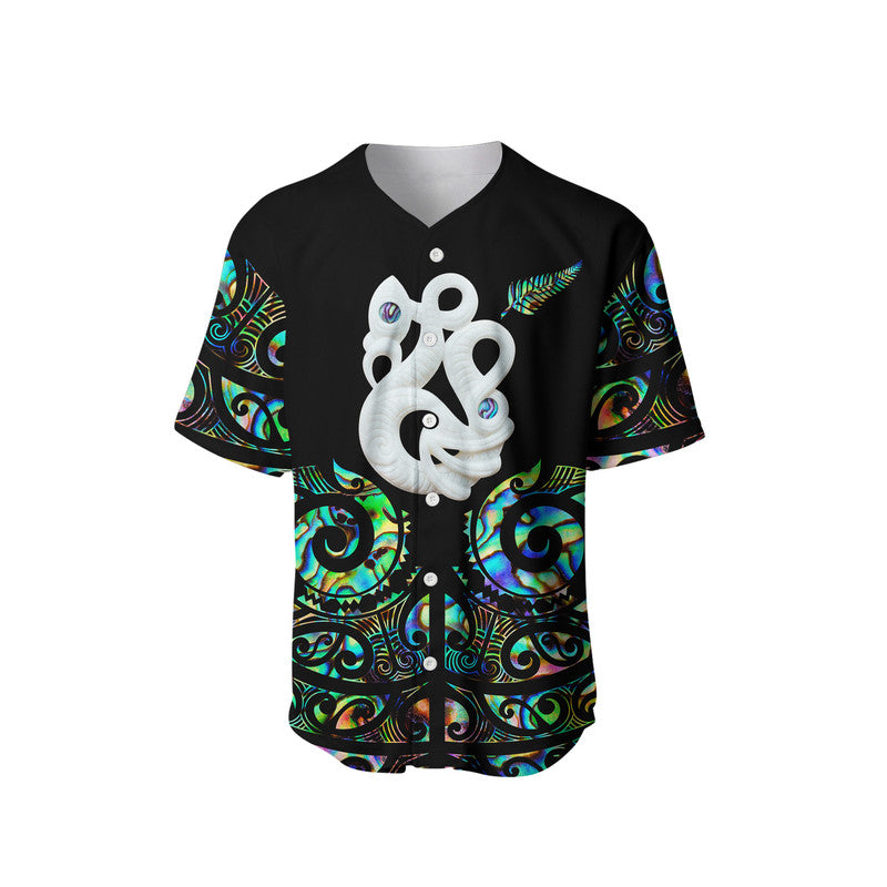 (Custom Personalised) New Zealand Rugby Baseball Jersey - Maori Manaia Papua Shell style LT6 - Polynesian Pride