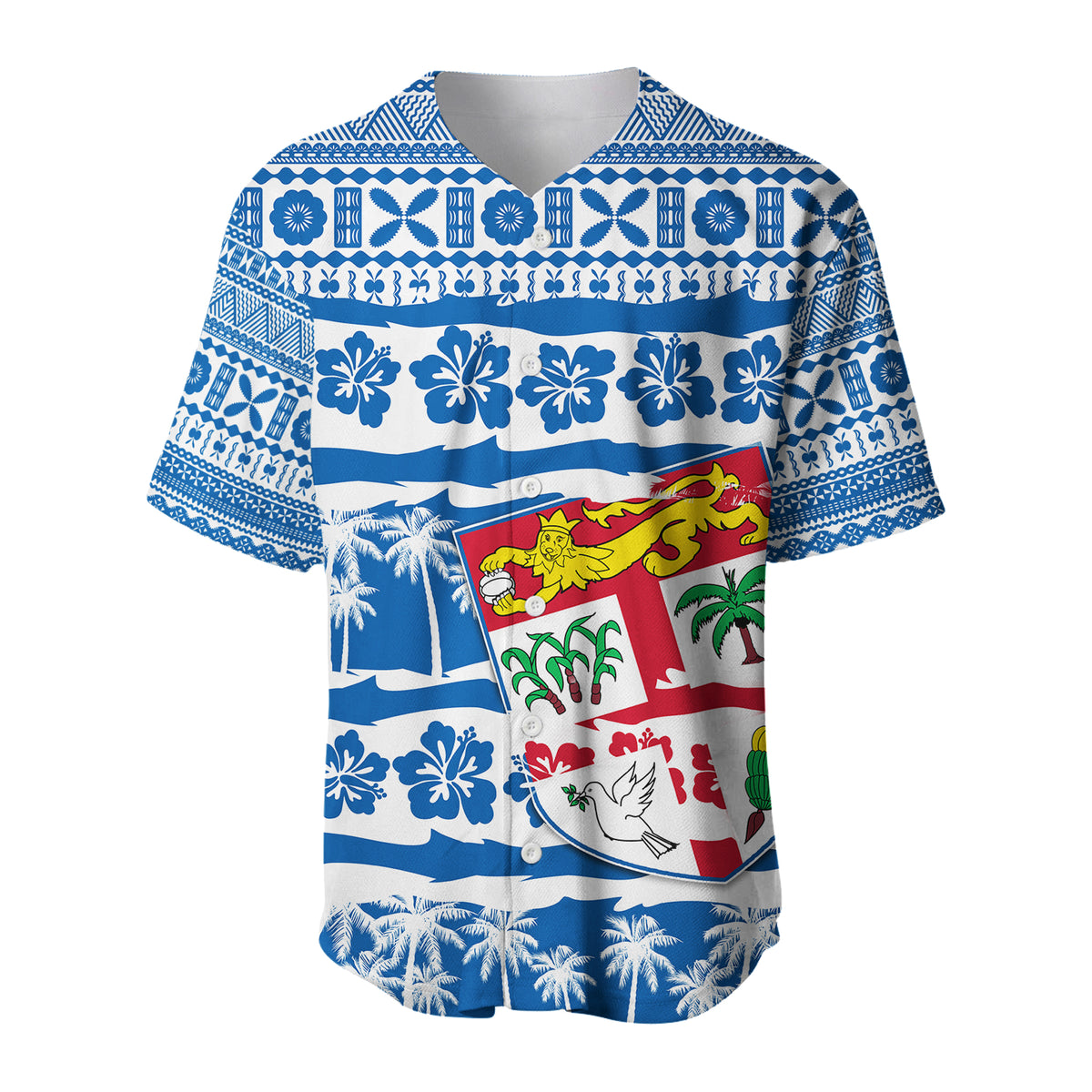 (Custom Personalised) Fiji Polynesian Baseball Jersey Fijian Tapa Pattern LT13 - Polynesian Pride