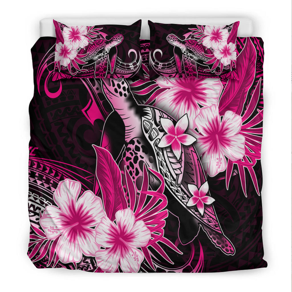Polynesian Turtle Bedding Set With Hibiscus Color No.6 LT6 - Polynesian Pride