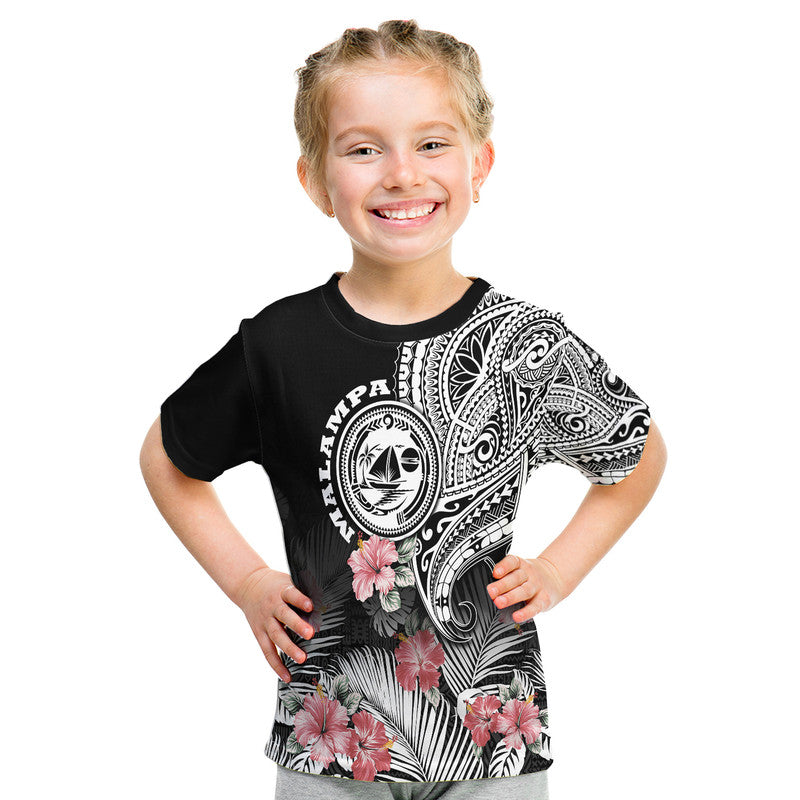 Custom Vanuatu Malampa Province T Shirt Hibiscus Tribal Polynesian Tattoo Ver Black LT9 - Polynesian Pride