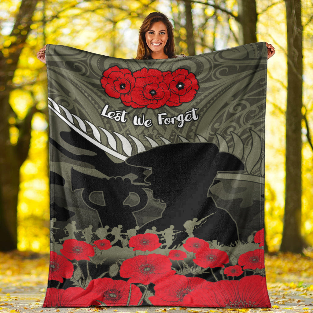 New Zealand ANZAC 2022 Premium Blanket Maori Camouflage LT14 X-Large 180cm x 200cm - Polynesian Pride