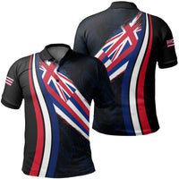 Polynesian Unisex Hawaii Flag Polo Shirt Ten Style - Polynesian Pride