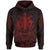 Solomon Islands Hoodie Solomon Islands Seal Red Tribal Patterns Unisex White - Polynesian Pride