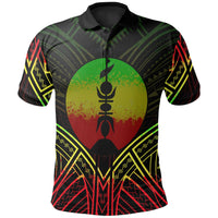 New Caledonia Polo Shirt Kanaky Seal Reggae Tribal Patterns Unisex White - Polynesian Pride