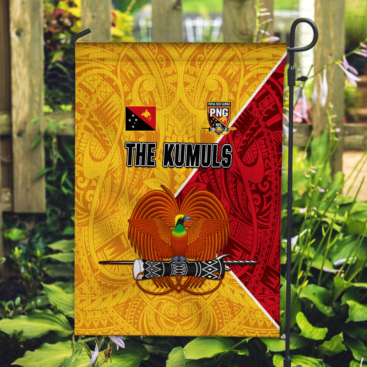The Kumuls PNG Flag Papua New Guinea Polynesian Dynamic Style LT14 - Polynesian Pride