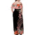 Tropical Flowers Polynesian Off Shoulder Long Dress Fiji Coat Of Arms LT7 - Polynesian Pride