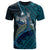 Fiji T Shirt Seal Fiji With Blue Whale Unisex Black - Polynesian Pride