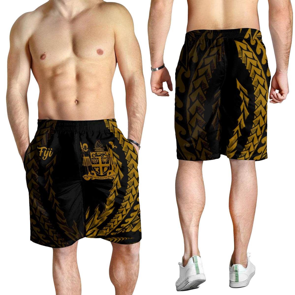 Fiji Men's Shorts - Wings Style - Polynesian Pride