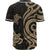 Papua New Guinea Baseball Shirt - Gold Tentacle Turtle - Polynesian Pride