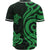 Papua New Guinea Baseball Shirt - Green Tentacle Turtle - Polynesian Pride