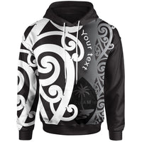 Guam Custom Personalized Hoodie Micronesian Maori Pattern Style White Unisex White - Polynesian Pride