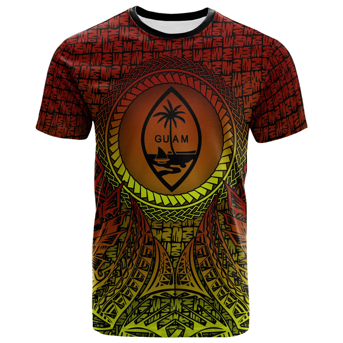 Guam T Shirt Polynesian Circle Pattern Unisex Reggae - Polynesian Pride