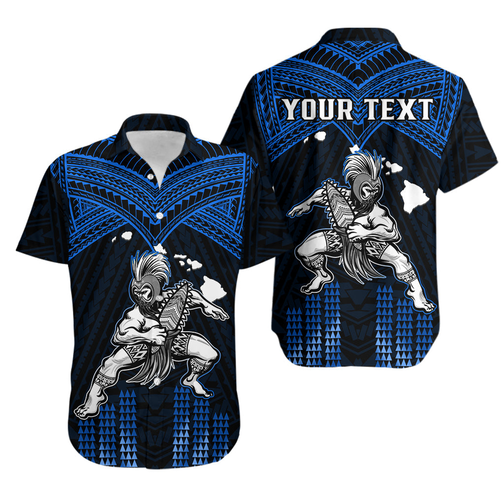 Custom Polynesian Couple Outfits Matching Dress and Hawaiian Shirt Hawaii Warrior with Weapon Polynesian Ver.06 LT14 - Polynesian Pride
