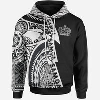 Samoall Over Hoodie Samoa Coat ofrms White New Unisex White - Polynesian Pride