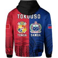 TokoUso Hoodie Tonga and Samoa Together LT13 - Polynesian Pride