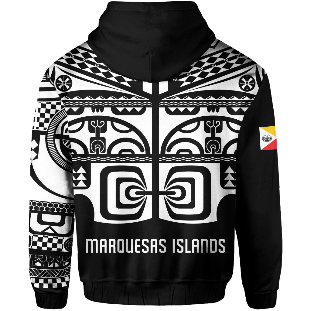 Marquesas Islands Tiki Hoodie Marquesan Tattoo LT13 - Polynesian Pride