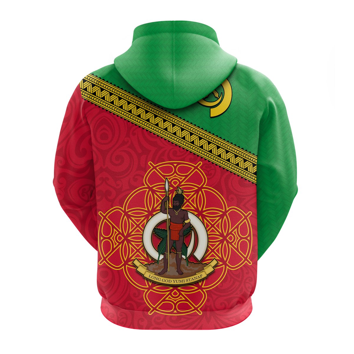 Custom Vanuatu Zip Hoodie Pattern Sand Drawing LT13 - Polynesian Pride