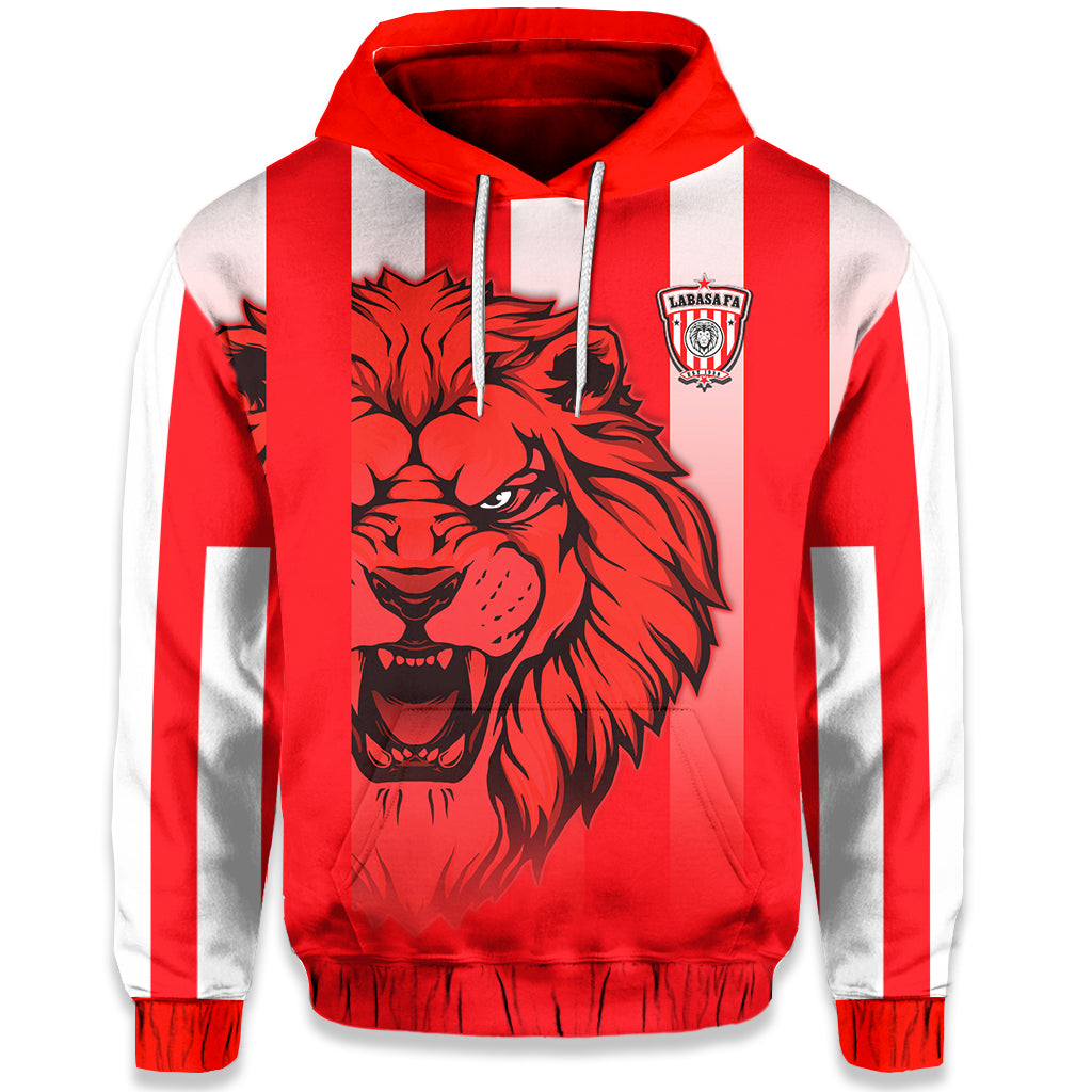 Custom LABASA FA Hoodie Football Fijian Custom Text and Number LT13 - Polynesian Pride